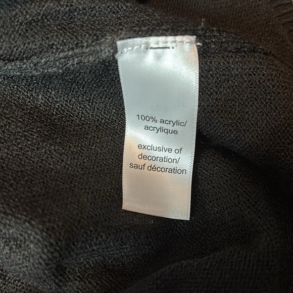 MAURICES Black Long Sleeve V-Neck Sweater Size 1 - Picture 6 of 8